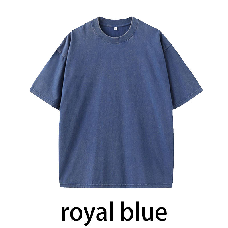 Miniatura: 2026 Men 's Vintage Washed Oversized T-shirt Customization Graphic Streetwear Co