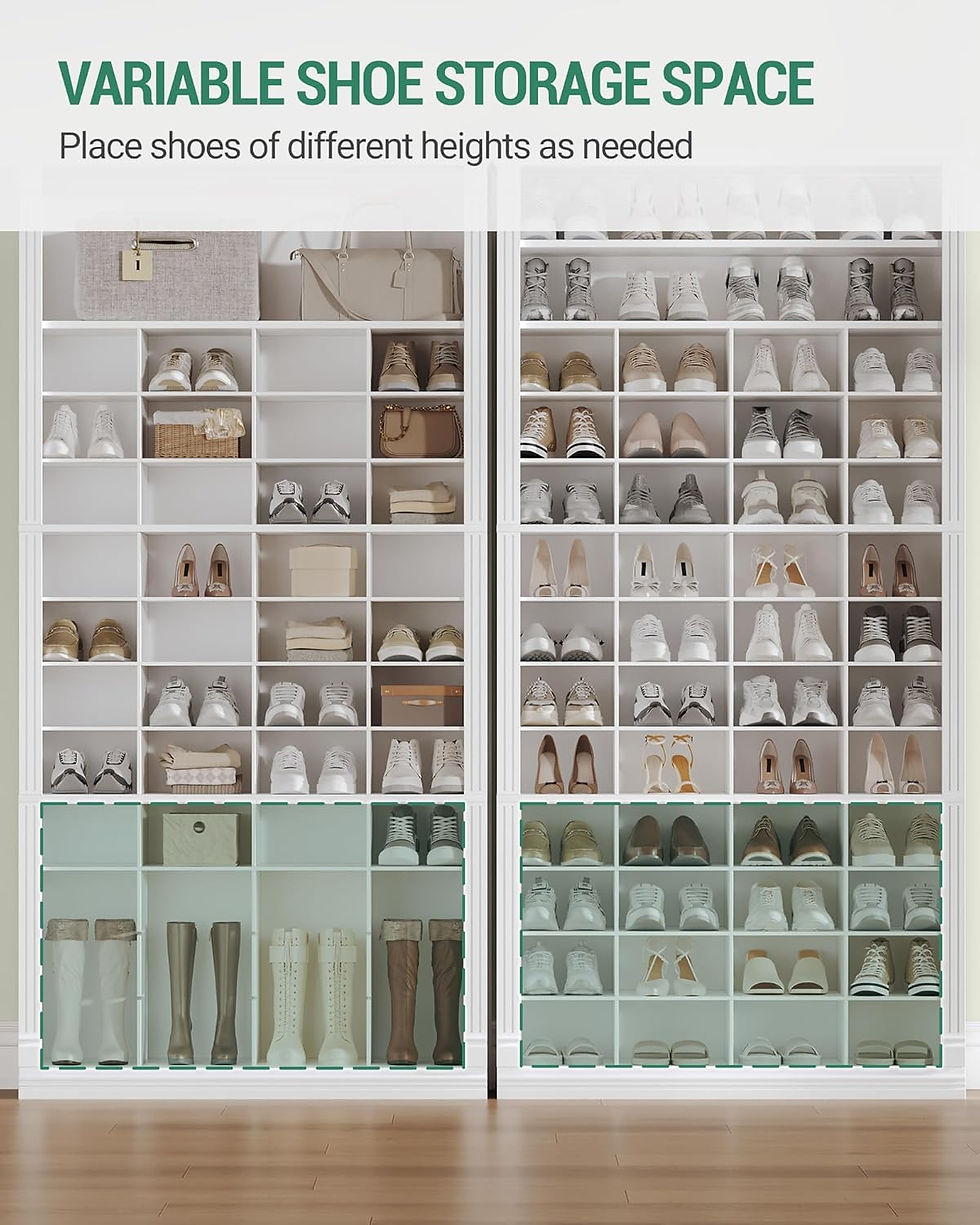 Thumbnail: 13 Tiers Wooden Shoe Storage Cabinet