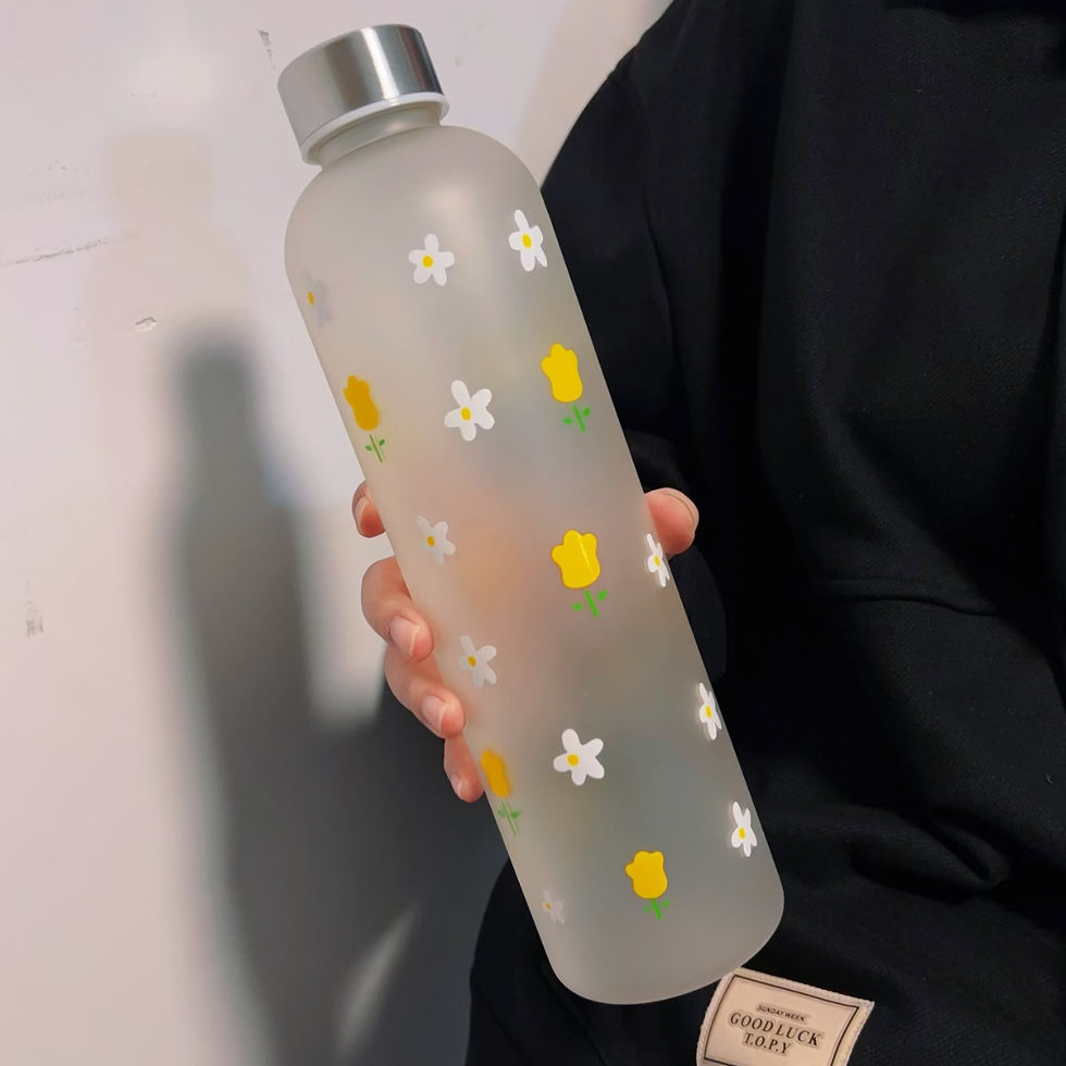 Thumbnail: 1000ml (33.81fl oz) Water Bottle - Portable, Leak-Proof, BPA-Free, Christmas Gif