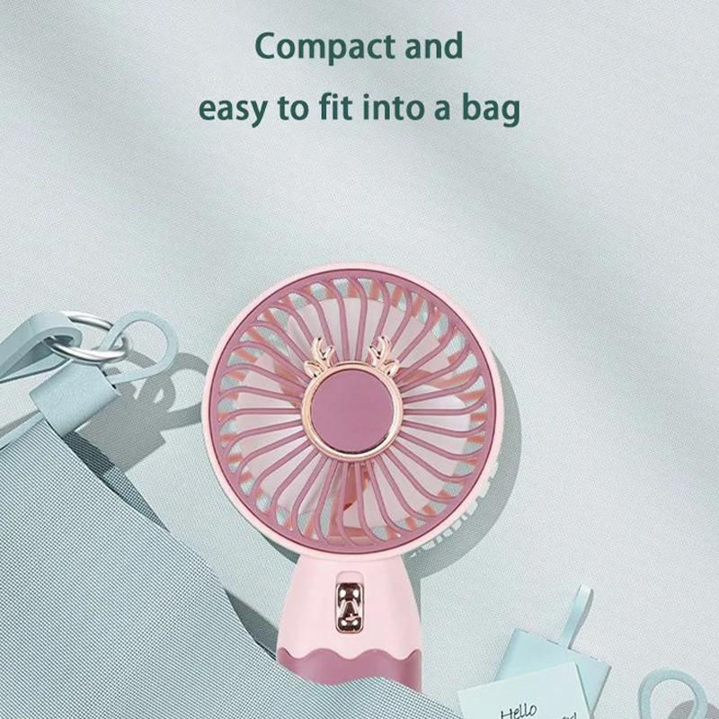 Thumbnail: Mini Electric Fan Outdoor Portable Handheld Usb Rechargeable
