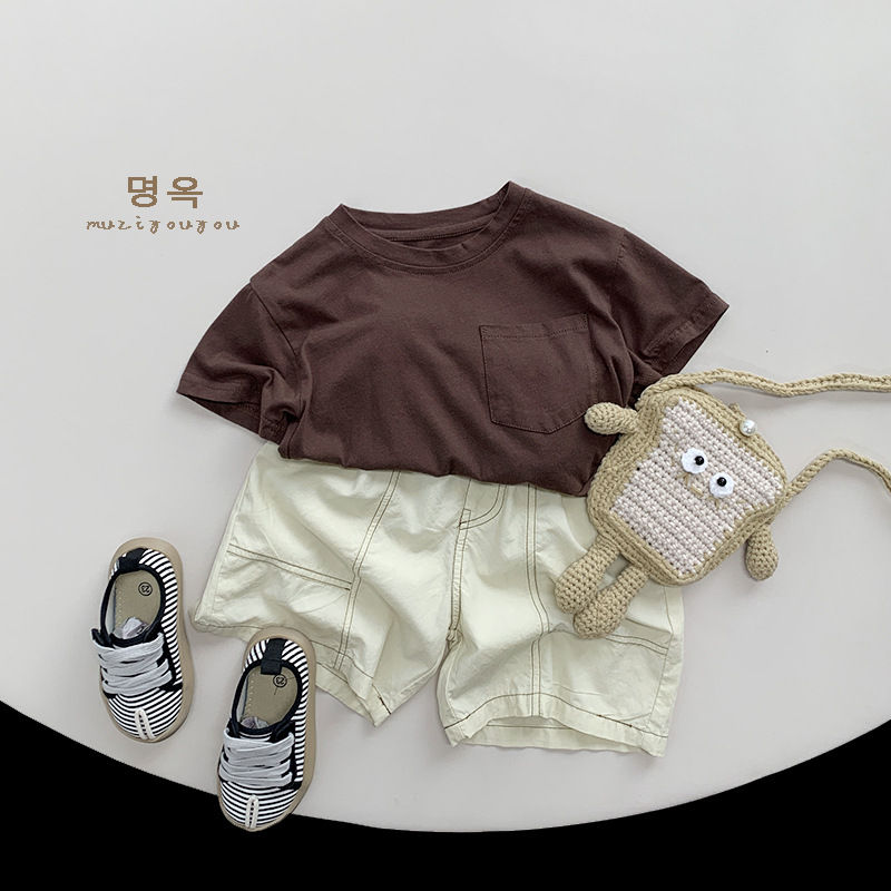 Thumbnail: Children Loose Shorts Baby Solid Casual Pants Boys Girls Cotton 