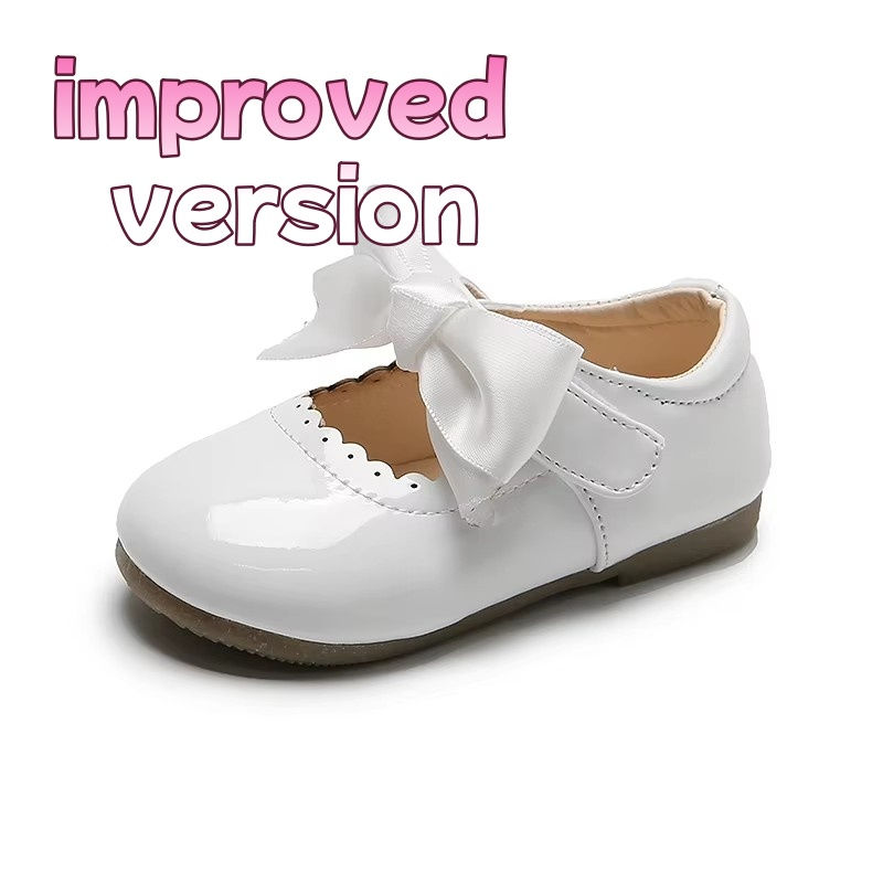 Thumbnail: Spring Autumn Baby Girls Shoes Cute Bow Patent Leather Princess Shoes Solid Colo