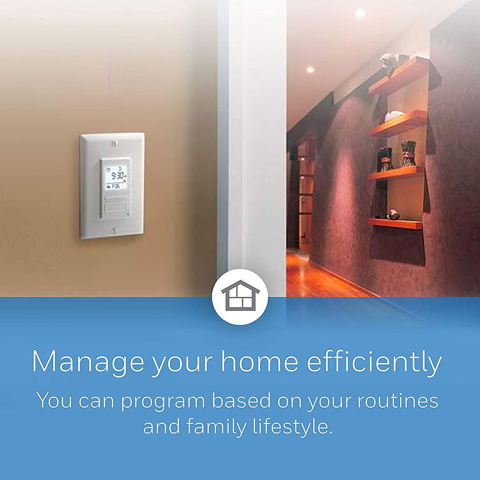 Thumbnail: Honeywell RPLS740B1008/U Prog Light Switch