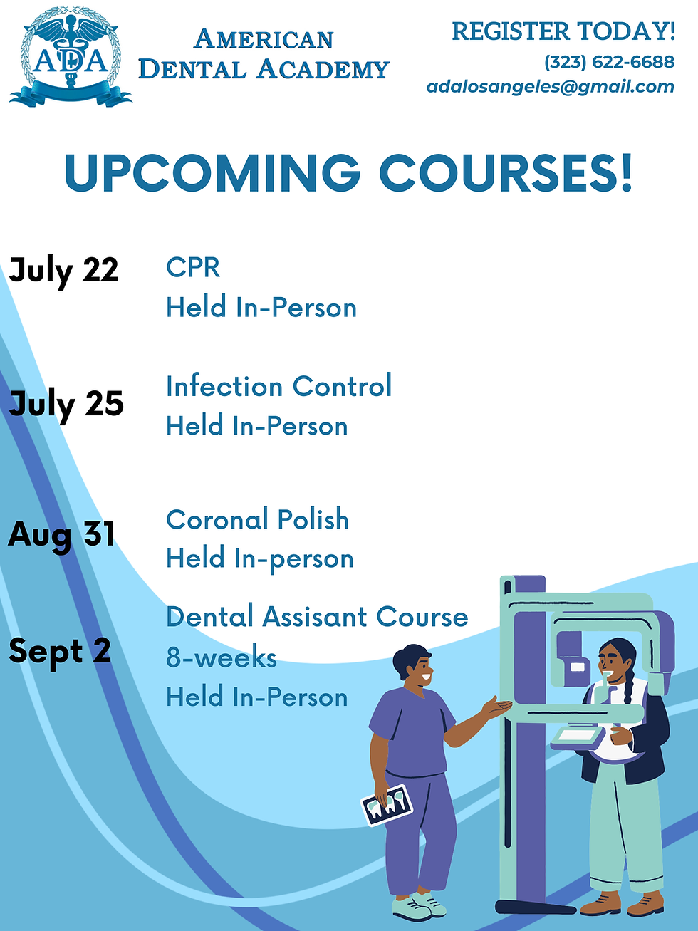 upcoming courses june july