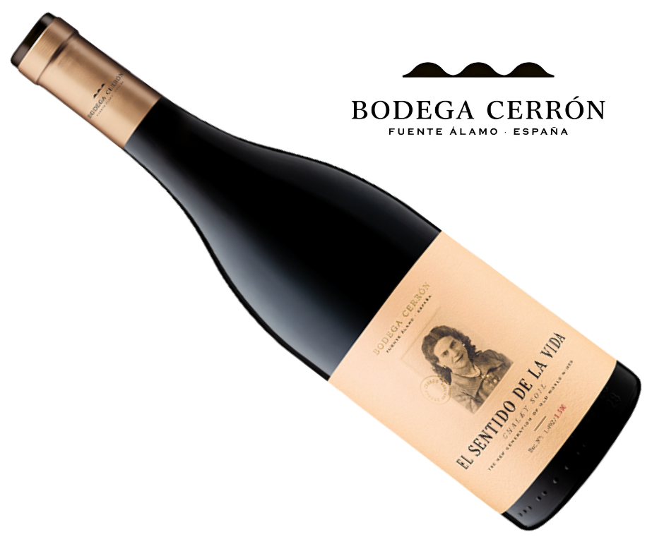 Thumbnail: A bottle of Bodega Cerrón - El Sentido de la Vida presented at an angle, with the logo of the winery in the top right corner