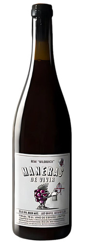 A bottle of Remi 'Wildbunch' Maneras de Vivir red wine