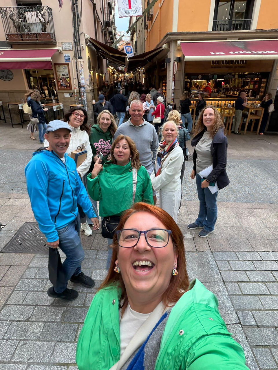 Some of our wine weekenders getting ready to explore the many pintxos and tapas bars in Logroño