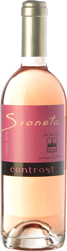 A bottle of Bodegas Ribas Sioneta Rosat.