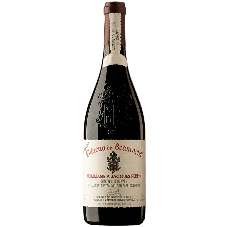 A bottle of Chateau de Beaucastel