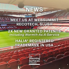 TWO NEW PATENTS & REGISTERED TRADEMARK FOR HALIA® WARMING