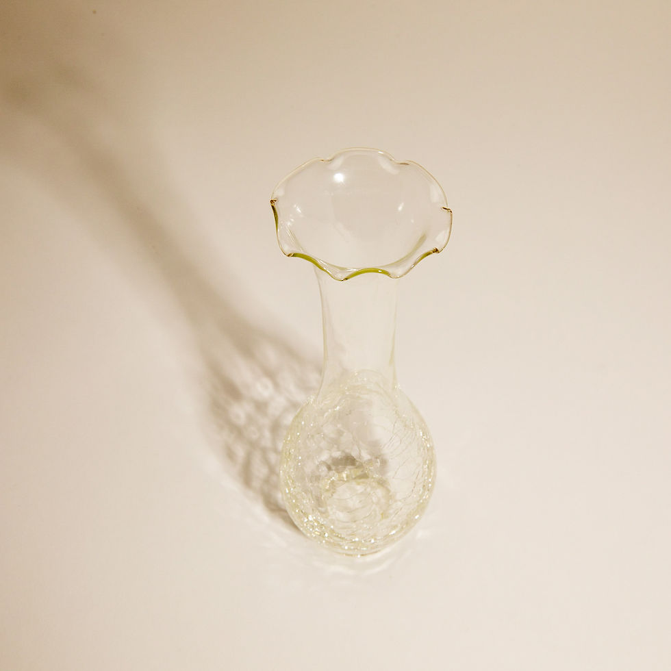 Thumbnail: crinkle glass vase