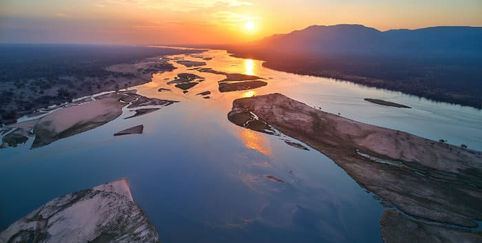 arial view mana pools
