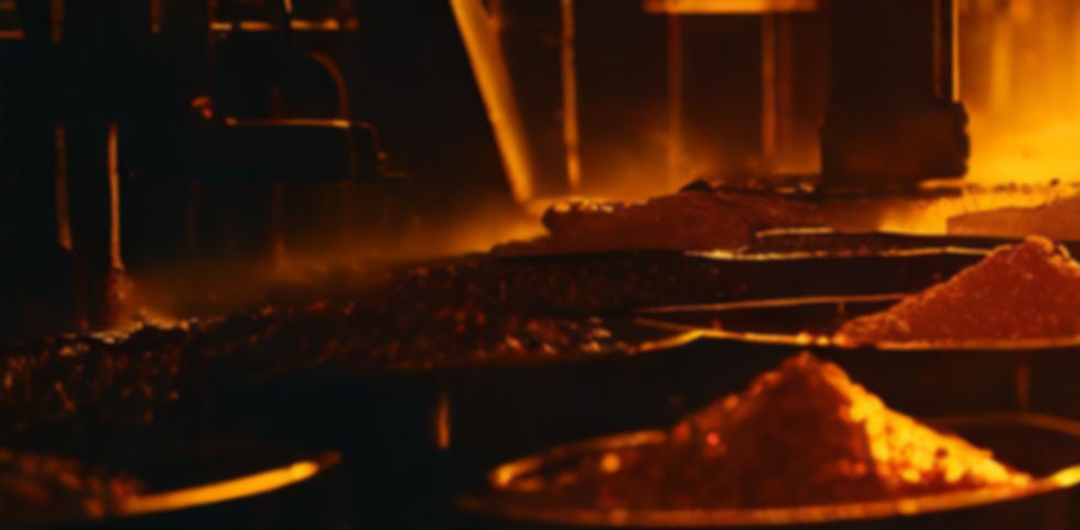 Firefly metal smelting in a line of cupels; golden hue, high contrast 37357.jpg