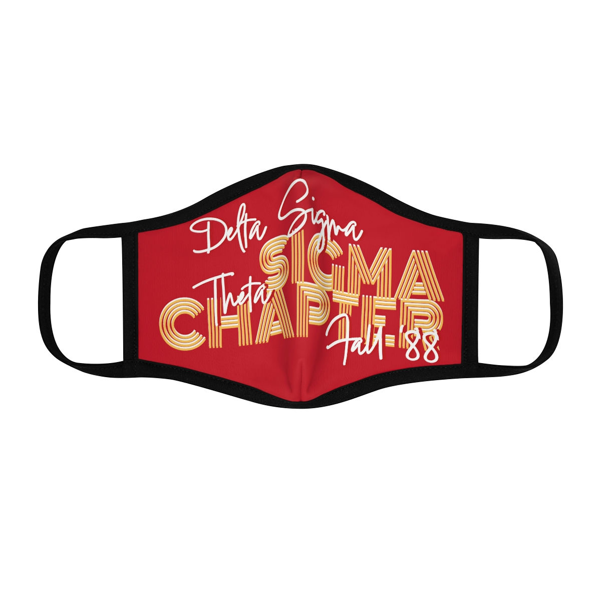 SIGMA 88 Red Fitted Polyester Face Mask