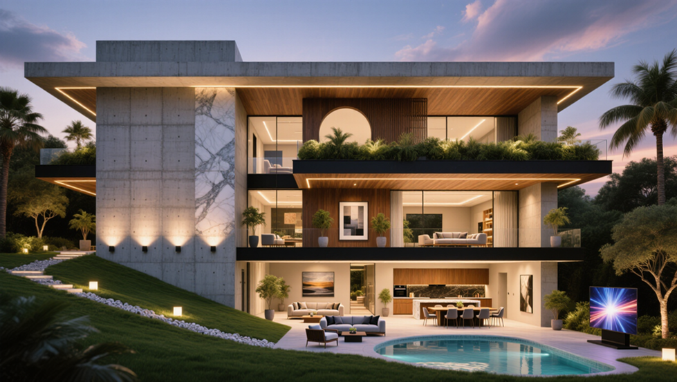 Projeto residencial alto padrão – arquiteta Isabella Dalfovo, Cascavel, Paraná.