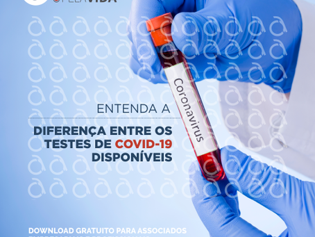 EXAMES PELA VIDA - Post Entenda a diferença entre os testes de COVID-19 disponíveis