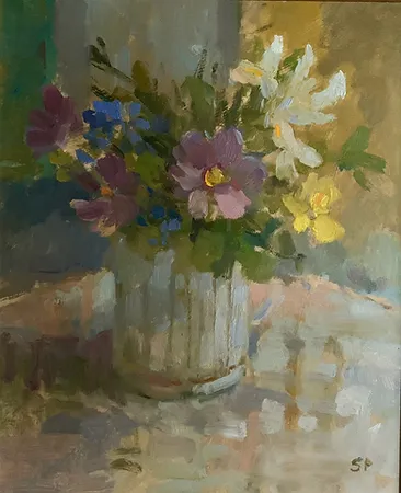 Salliann Putman NEAC RWS - Spring Flowers I