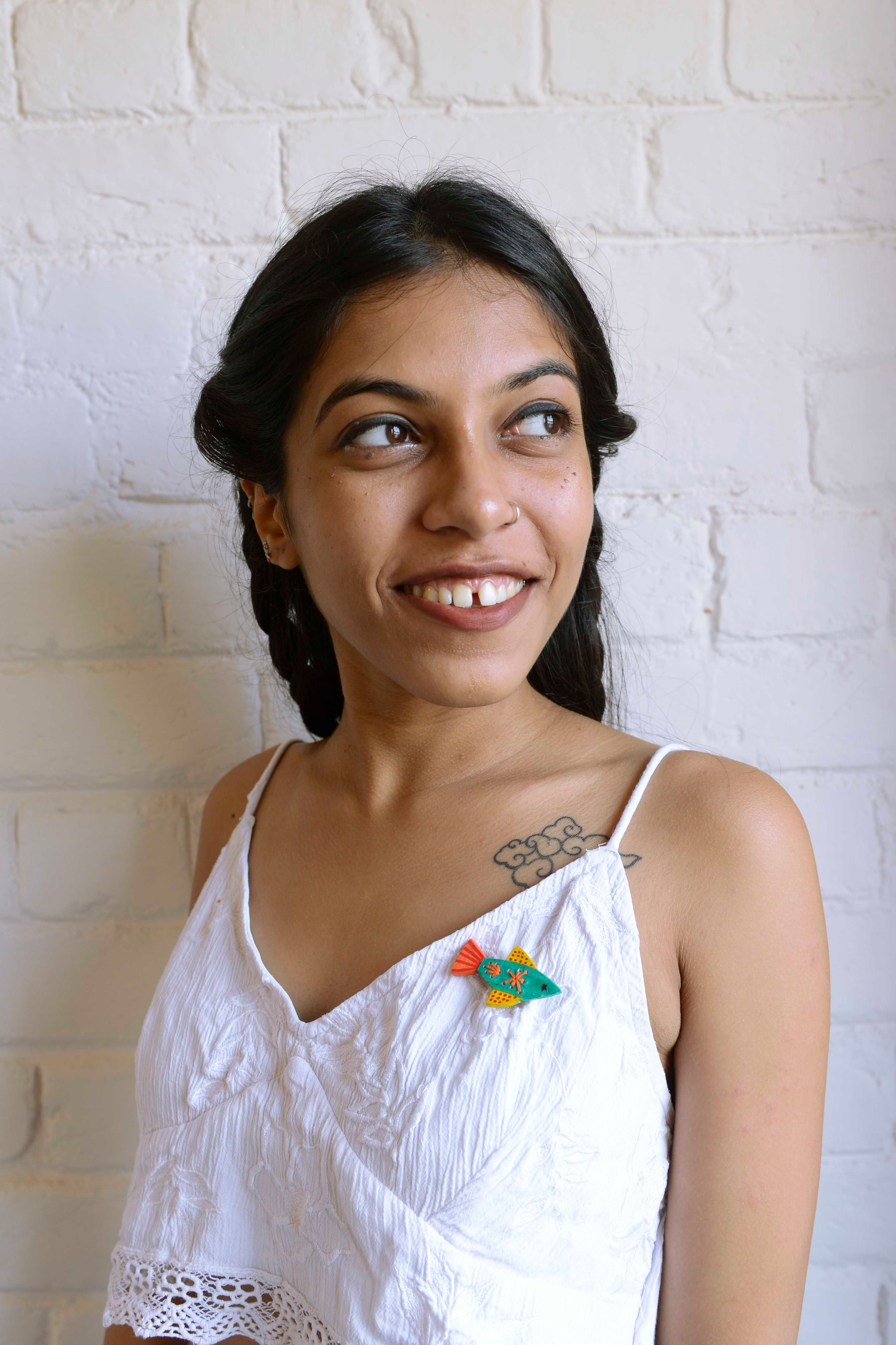 Mirchi the Machhi: Brooch