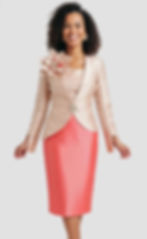 Champagne/Coral Suit