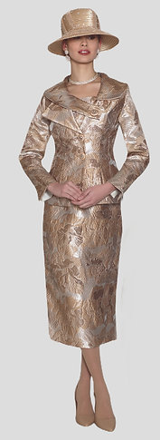 Lily and Taylor 5182 Brocade Suit