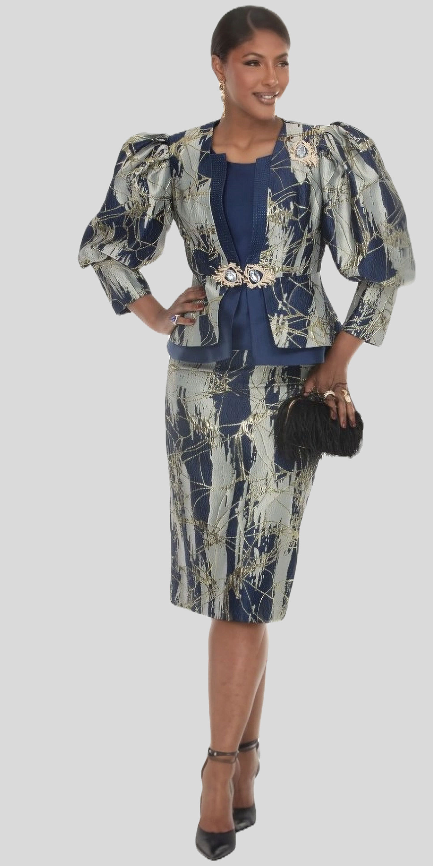Donna Vinci 3 pc. Jacket Set 12282
