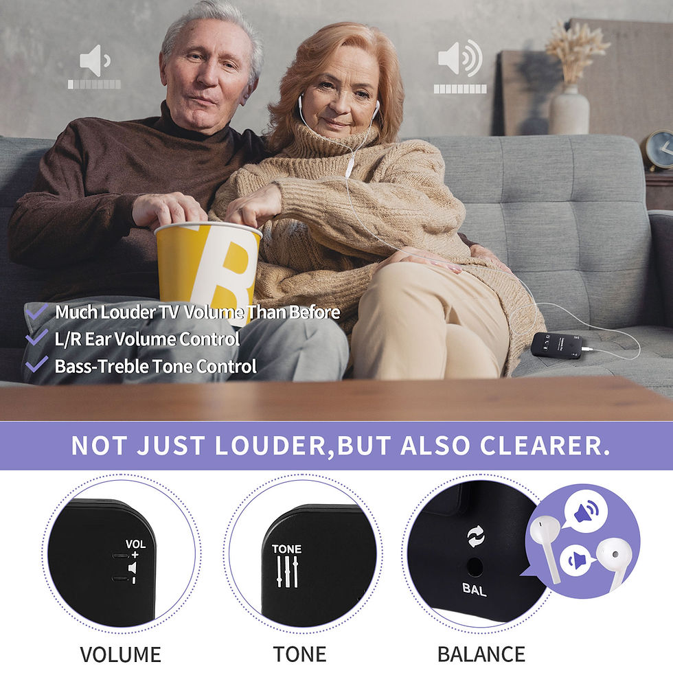 Thumbnail: Earpanda Pro Wireless Headphones for TV Watching for Seniors