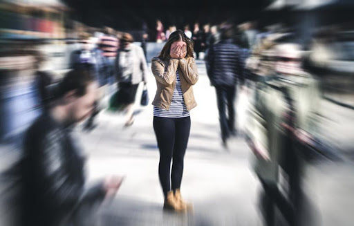 A girl alone in her grief