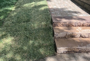 Paver walkway installed by Beautiful Exteriors