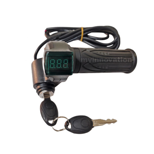 24Volt Electric Cycle Digital Display Thottle with Lock Key