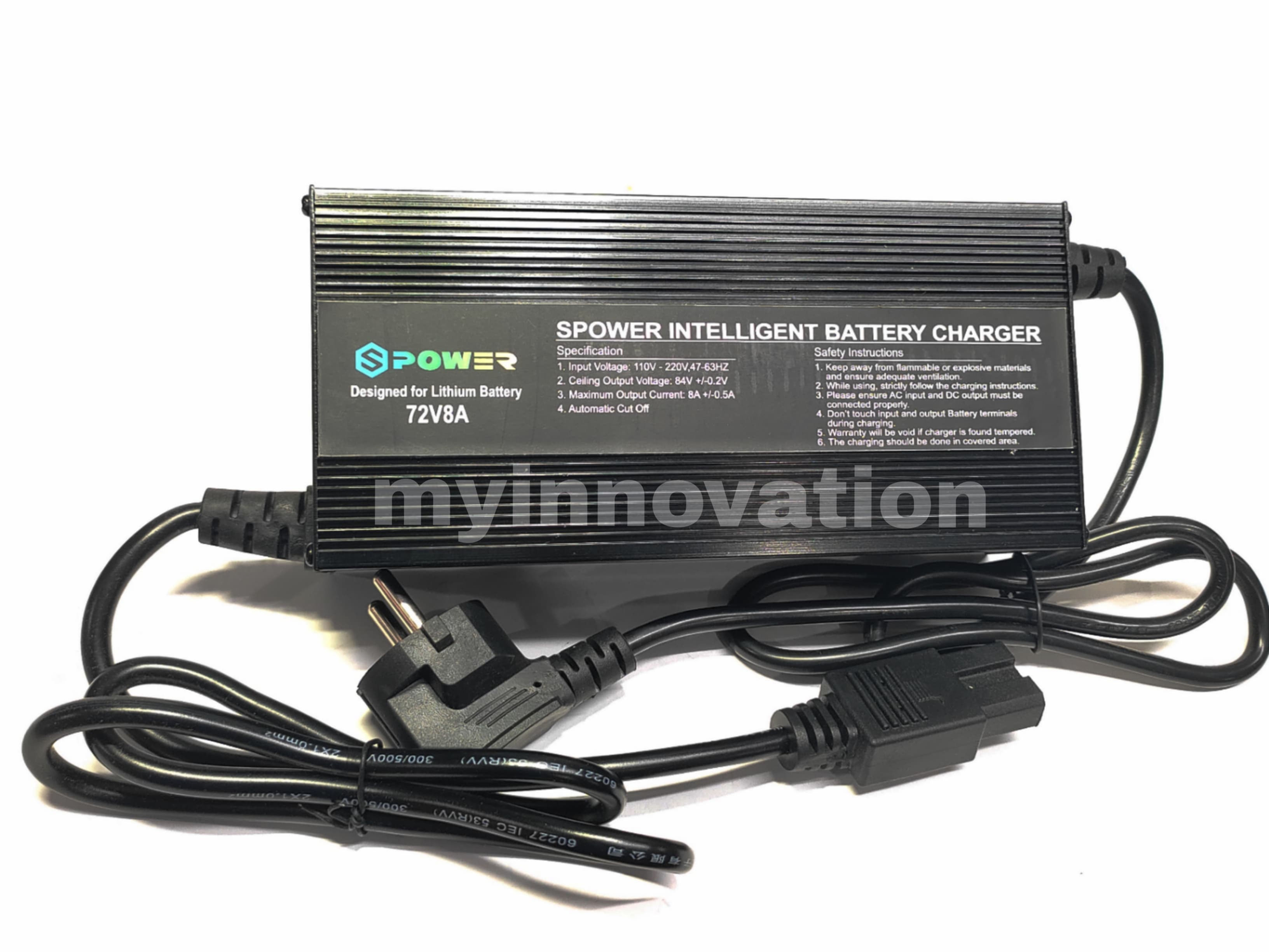 72volt 10Amps AutoCut Off Lithium Battery Charger 84v Full charger