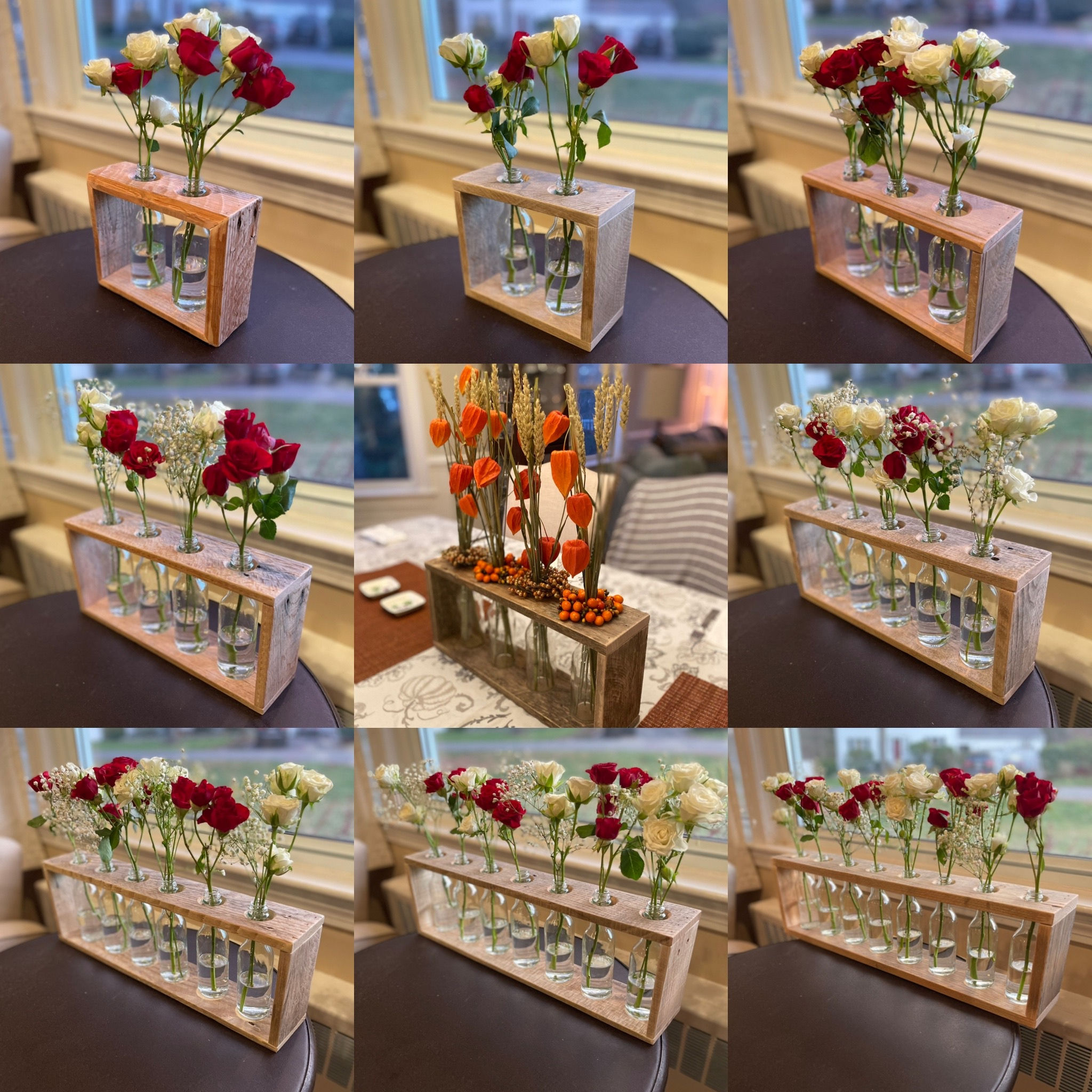Single Row Flower Display - Bottle