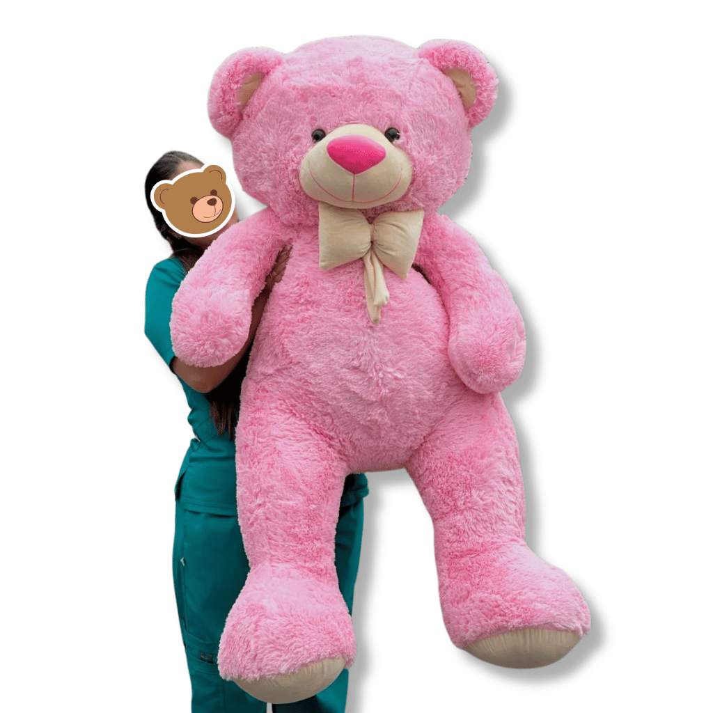 Peluche Grande de 1.40 Mt Rosado y Corbata