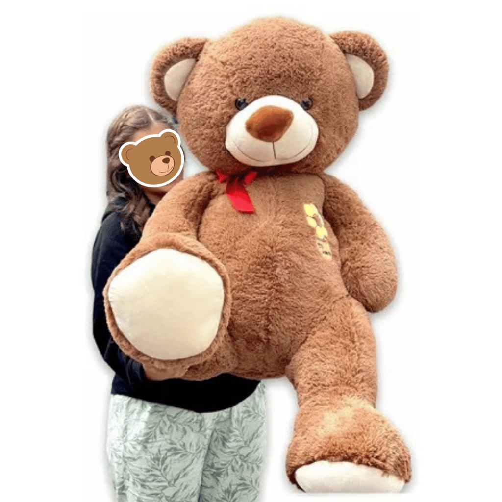 Peluches Grande Marron de 1.40 Mt con bordado
