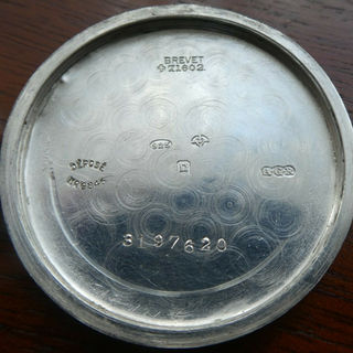 Helvetia Trench Watch. Adolf Schild 137 movement adapted to resemble earlier Helvetia 13 ligne movements. Hallmark for 1918/19. GW Co Serial number for 1919.