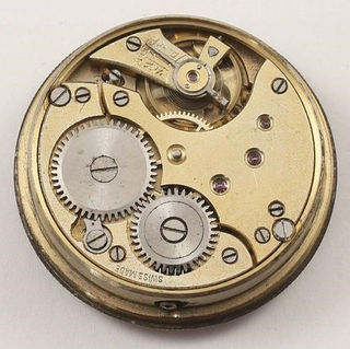1918 Favre-Leuba (Helvetia) Watch with negative set Helvetia movement and Borgel case.
