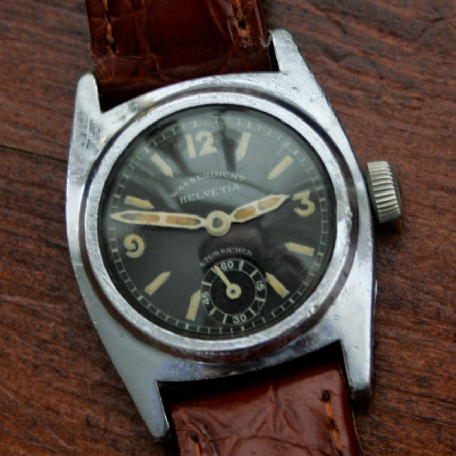 Helvetia 1930s Wasserdicht Stossicher (Waterproof Shockproof) Watch