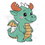 Thumbnail: Harvey the Dragon Moose Digital Sticker