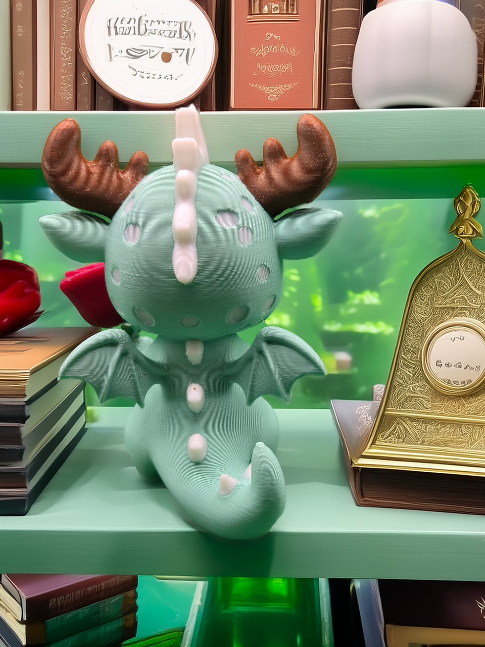 Thumbnail: Moose Dragon holding Rose
