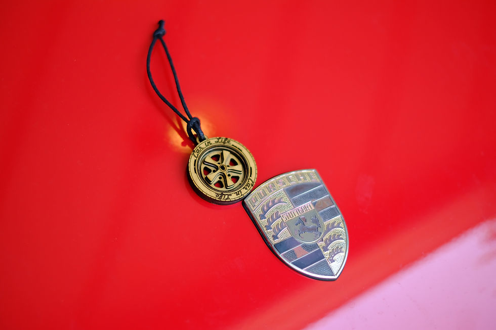 Thumbnail: PORSCHE FUCHS - Wooden Wheel with Key Ring