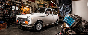 Honda begyndte
at lave biler