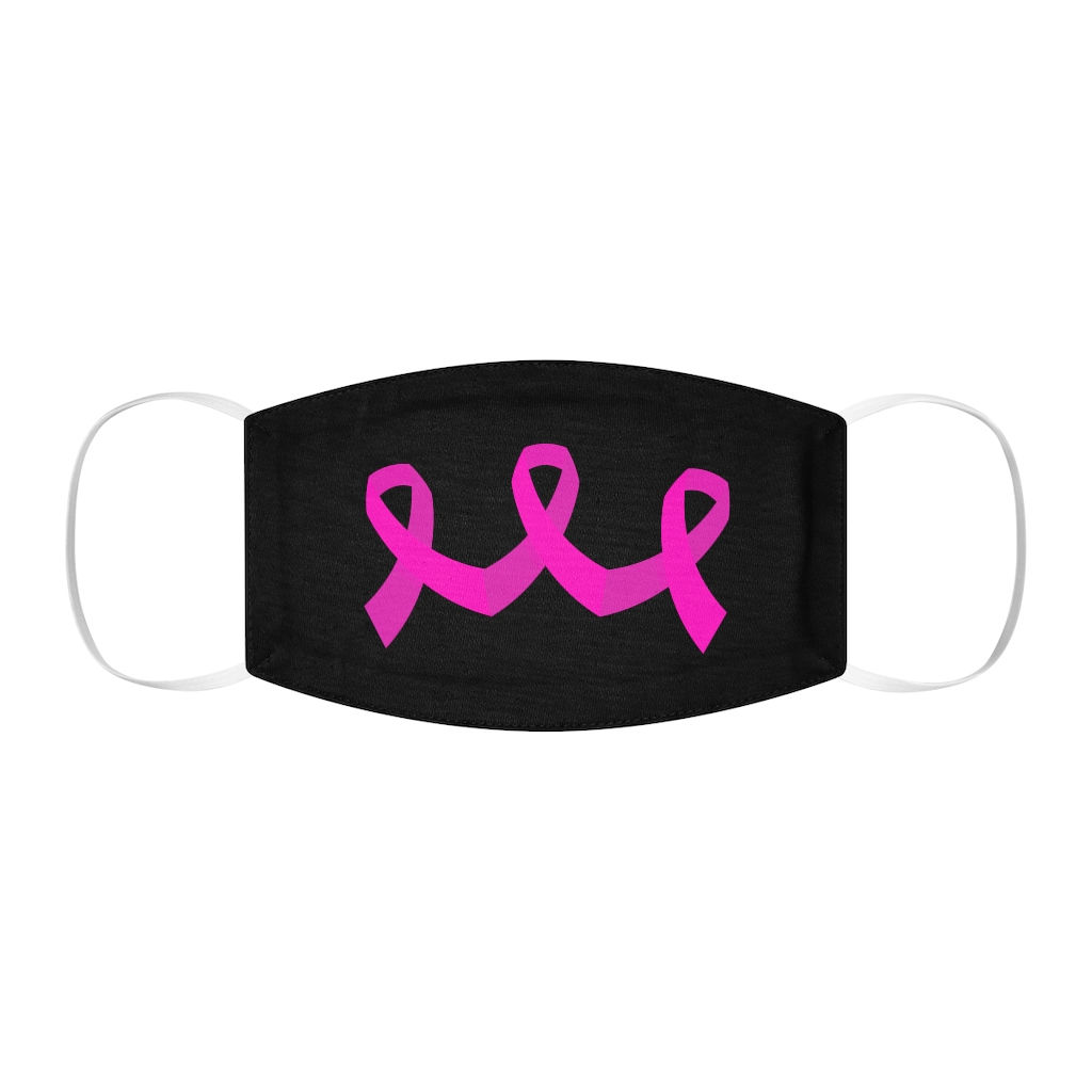 Triple Ribbon - Pink - Snug-Fit Polyester Face Mask