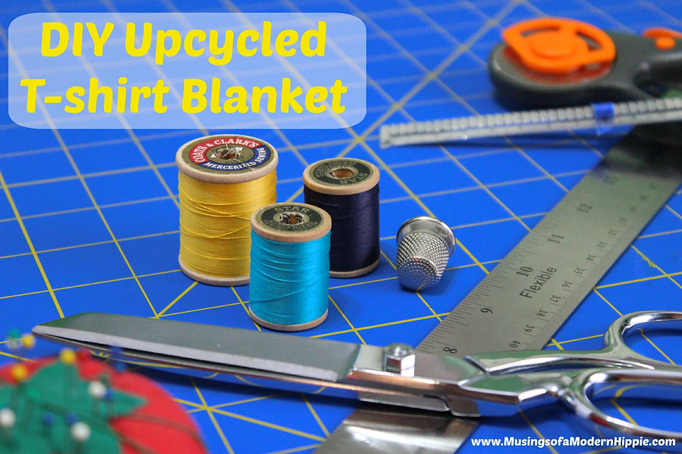 DIY Upcycled T-Shirt Blanket | Musings of a Modern Hippie