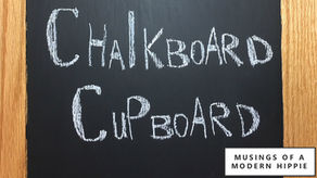 DIY Cupboard Chalkboard