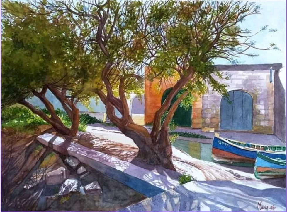 Boathouses at Dwejra