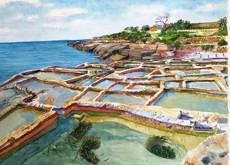 Saltpans at Ix-Xatt L-Ahmar