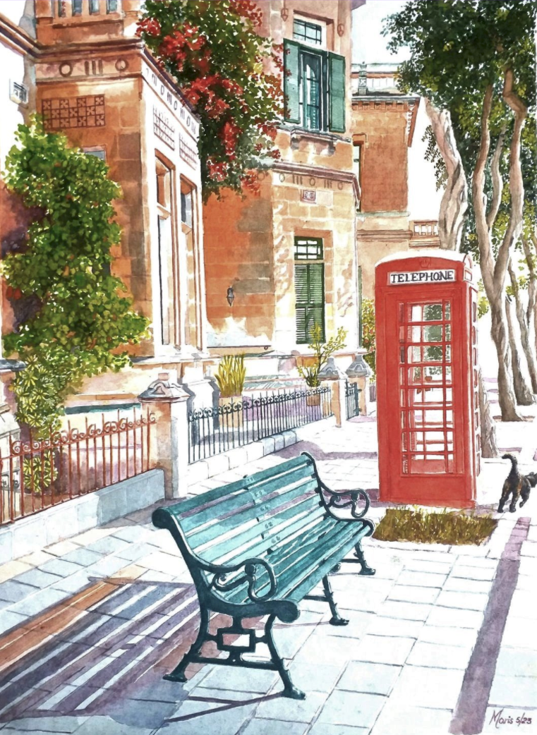 The Cat, the Bench and the Phone Box