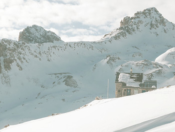 Cufercalhütte im Winter
