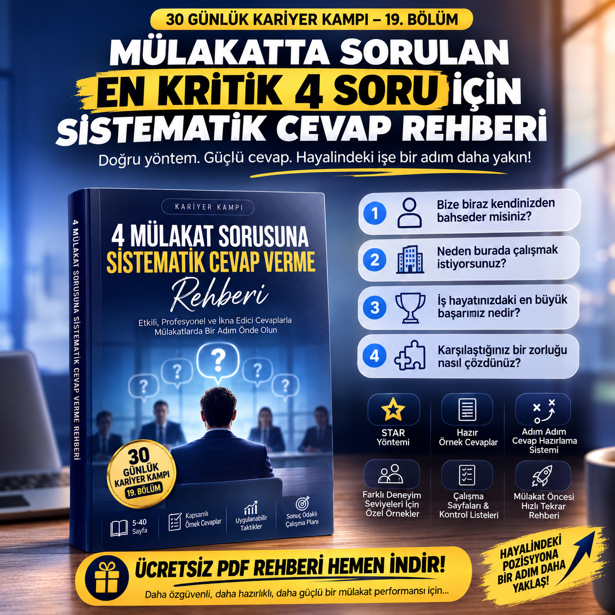 En çok Sorulan 4 Mülakat Sorusu için Rehber