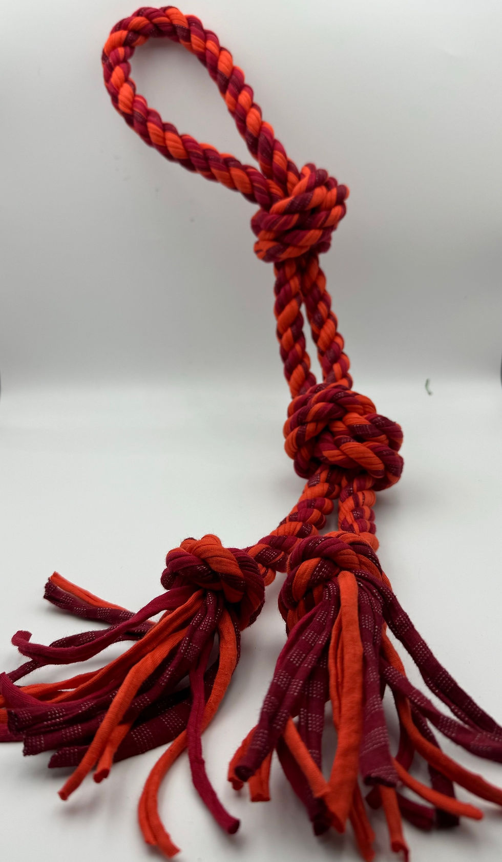 Thumbnail: Orange & Maroon Game Day Loop Tug Toy