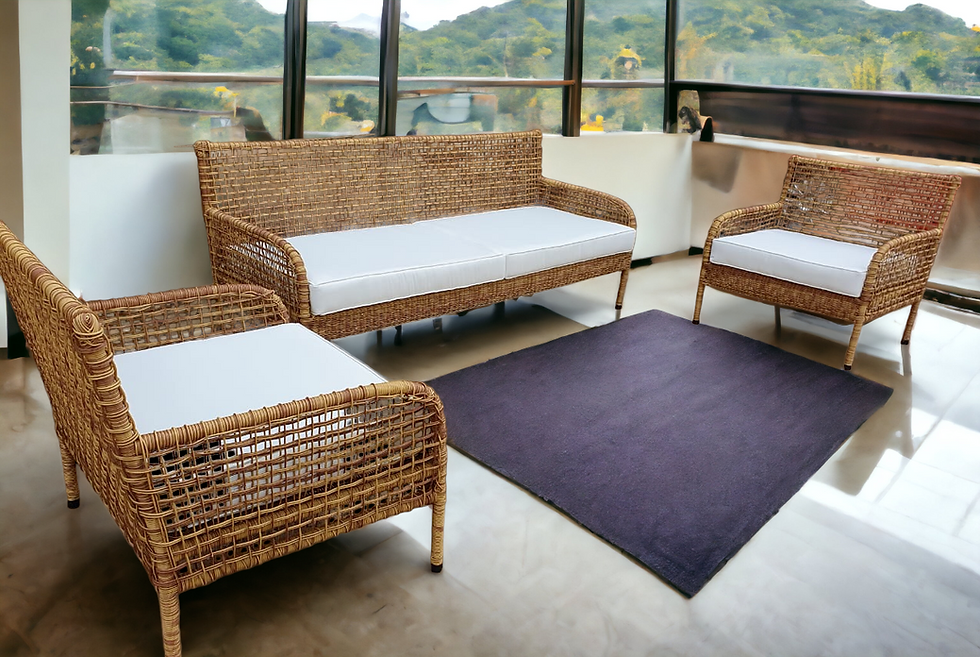 Outdoor Lounge onyx design synthetic wicker chairs - image 1
